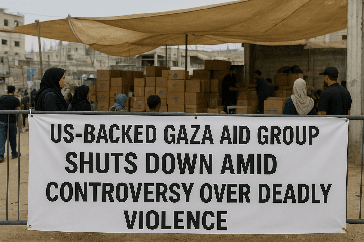 US-Backed Gaza Aid Group Shuts Down Amid Controversy Over Deadly Violence 