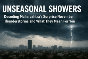 Unseasonal Showers: Decoding Maharashtra’s Surprise November Thunderstorms and What They Mean For You  1 Unseasonal Showers: Decoding Maharashtra’s Surprise November Thunderstorms and What They Mean For You