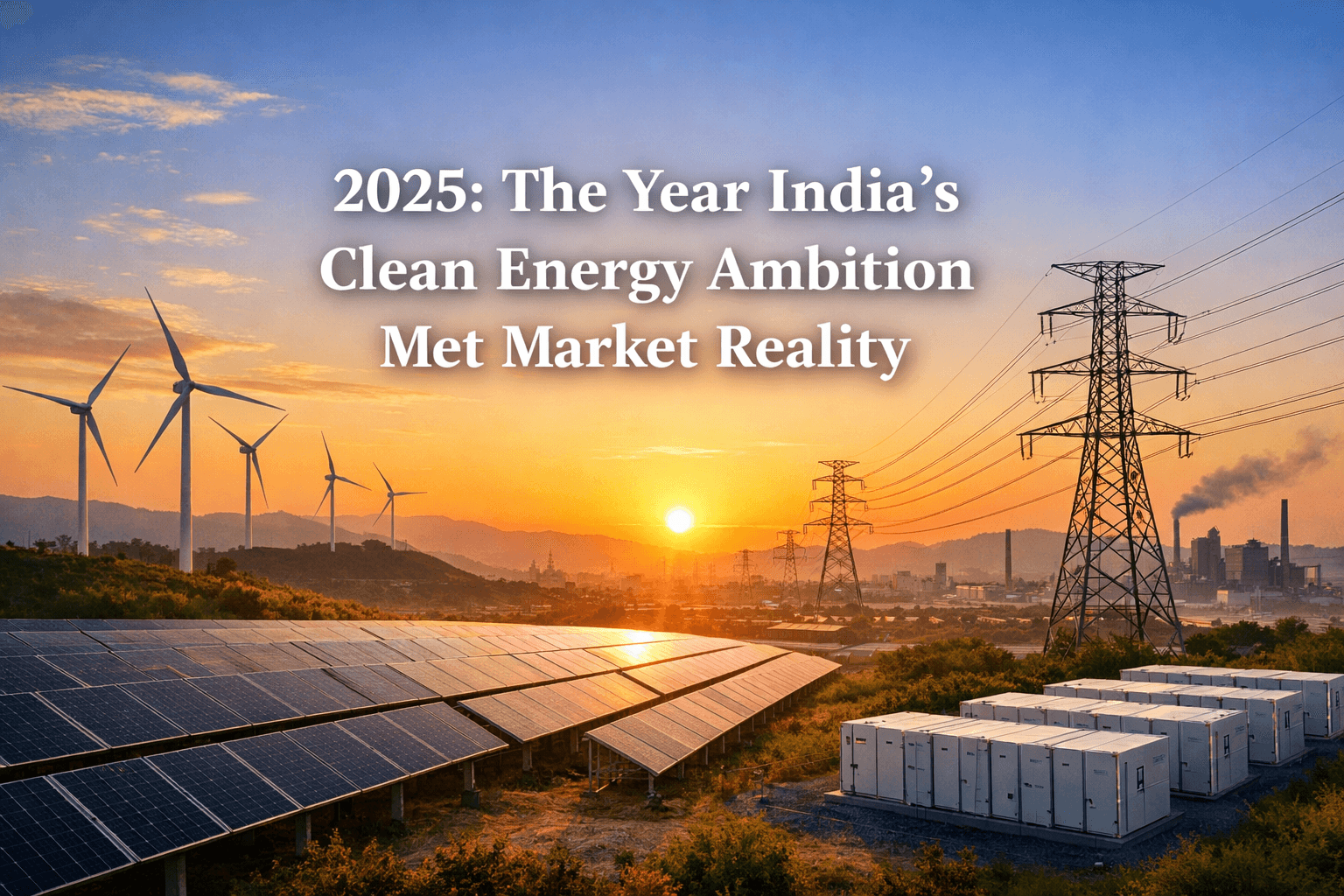 2025: The Year India's Clean Energy Ambition Met Market Reality 
