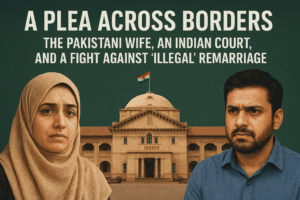 A Plea Across Borders: The Pakistani Wife, an Indian Court, and a Fight Against "Illegal" Remarriage 1 A Plea Across Borders: The Pakistani Wife, an Indian Court, and a Fight Against "Illegal" Remarriage