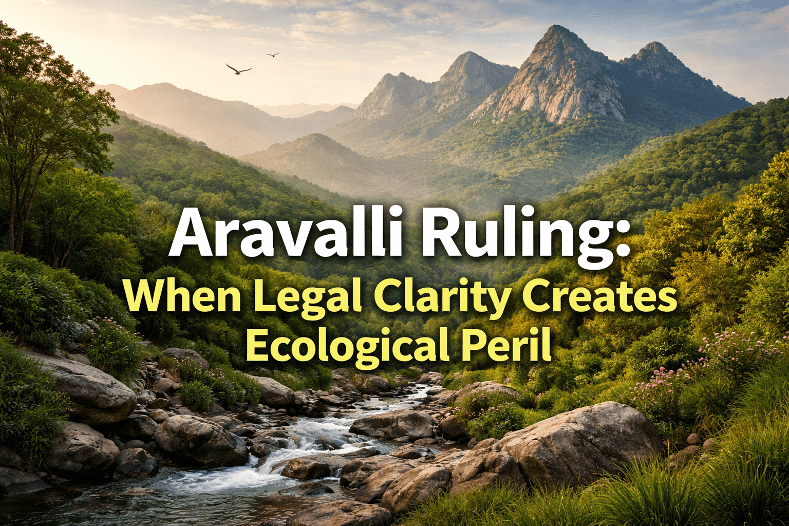 Aravalli Ruling: When Legal Clarity Creates Ecological Peril 