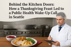 Behind the Kitchen Doors: How a Thanksgiving Feast Led to a Public Health Wake-Up Call in Seattle 1 Behind the Kitchen Doors: How a Thanksgiving Feast Led to a Public Health Wake-Up Call in Seattle