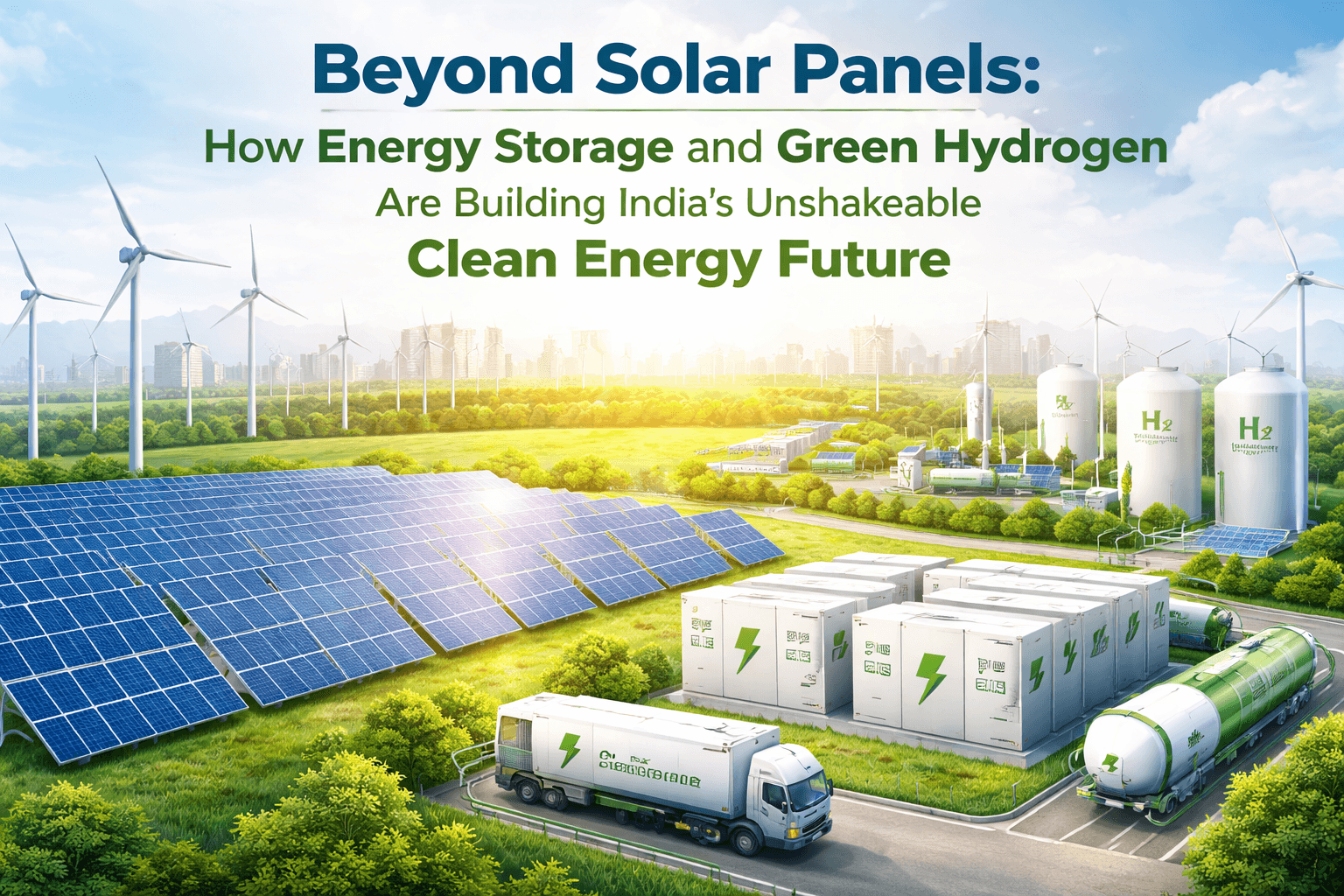 Beyond Solar Panels: How Energy Storage and Green Hydrogen Are Building India’s Unshakeable Clean Energy Future 