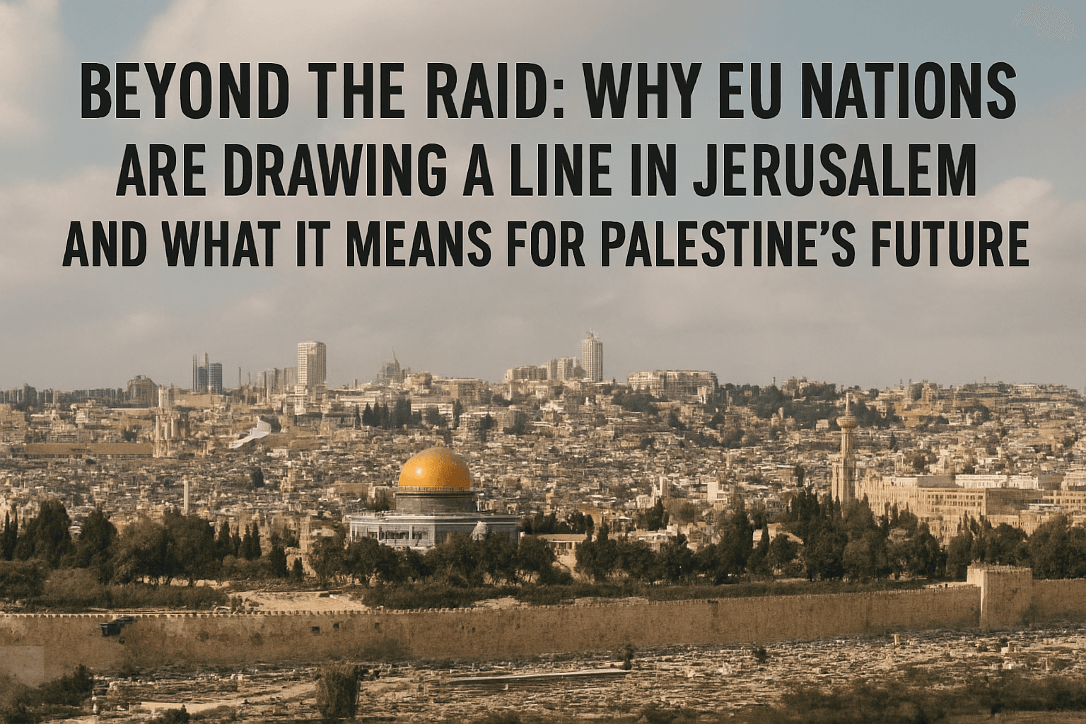 Beyond the Raid: Why Eight Nations Are Drawing a Line in Jerusalem and What It Means for Palestine’s Future 