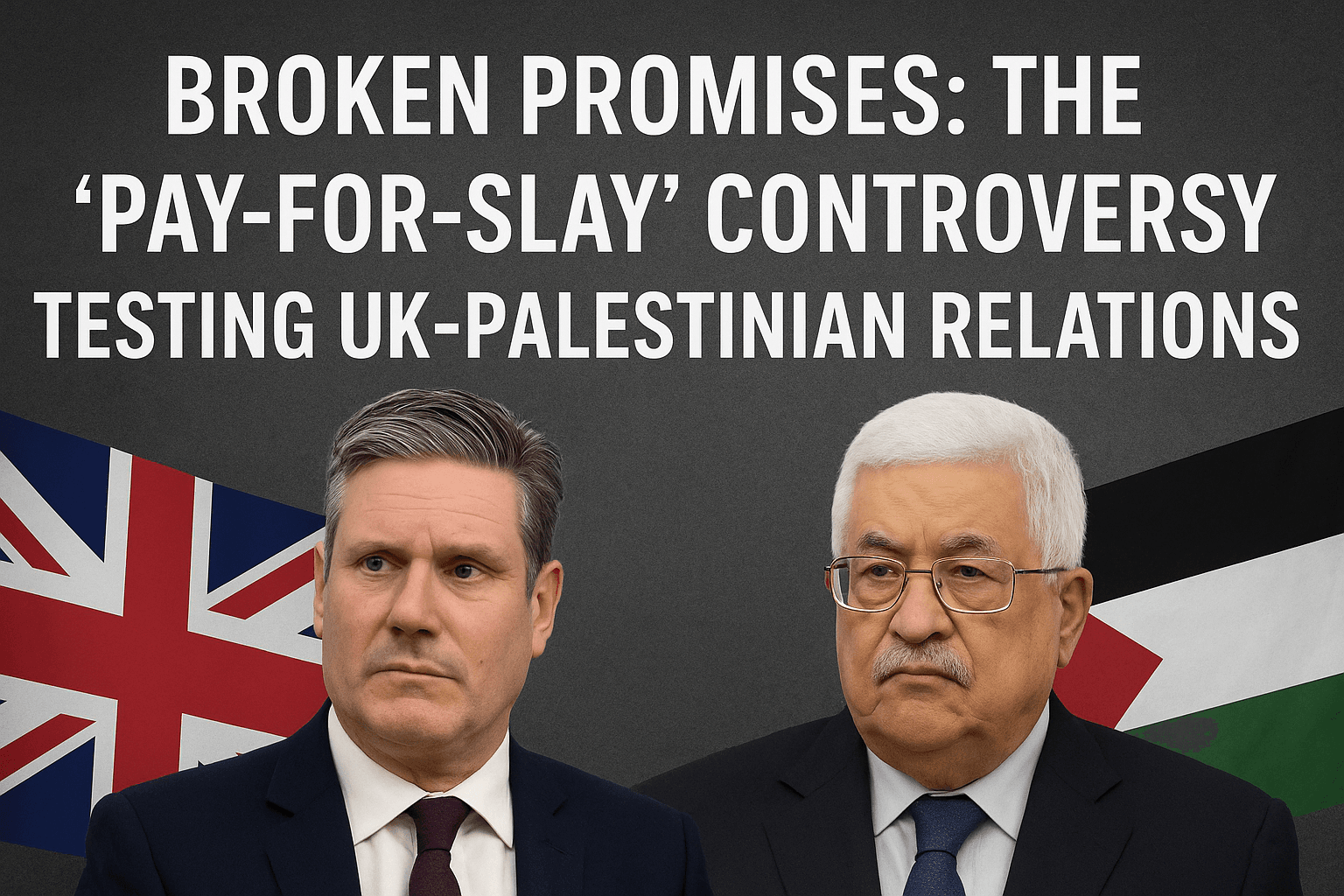 Broken Promises: The "Pay-for-Slay" Controversy Testing UK-Palestinian Relations 