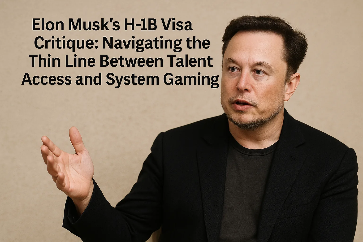 Elon Musk's H-1B Visa Critique: Navigating the Thin Line Between Talent Access and System Gaming 