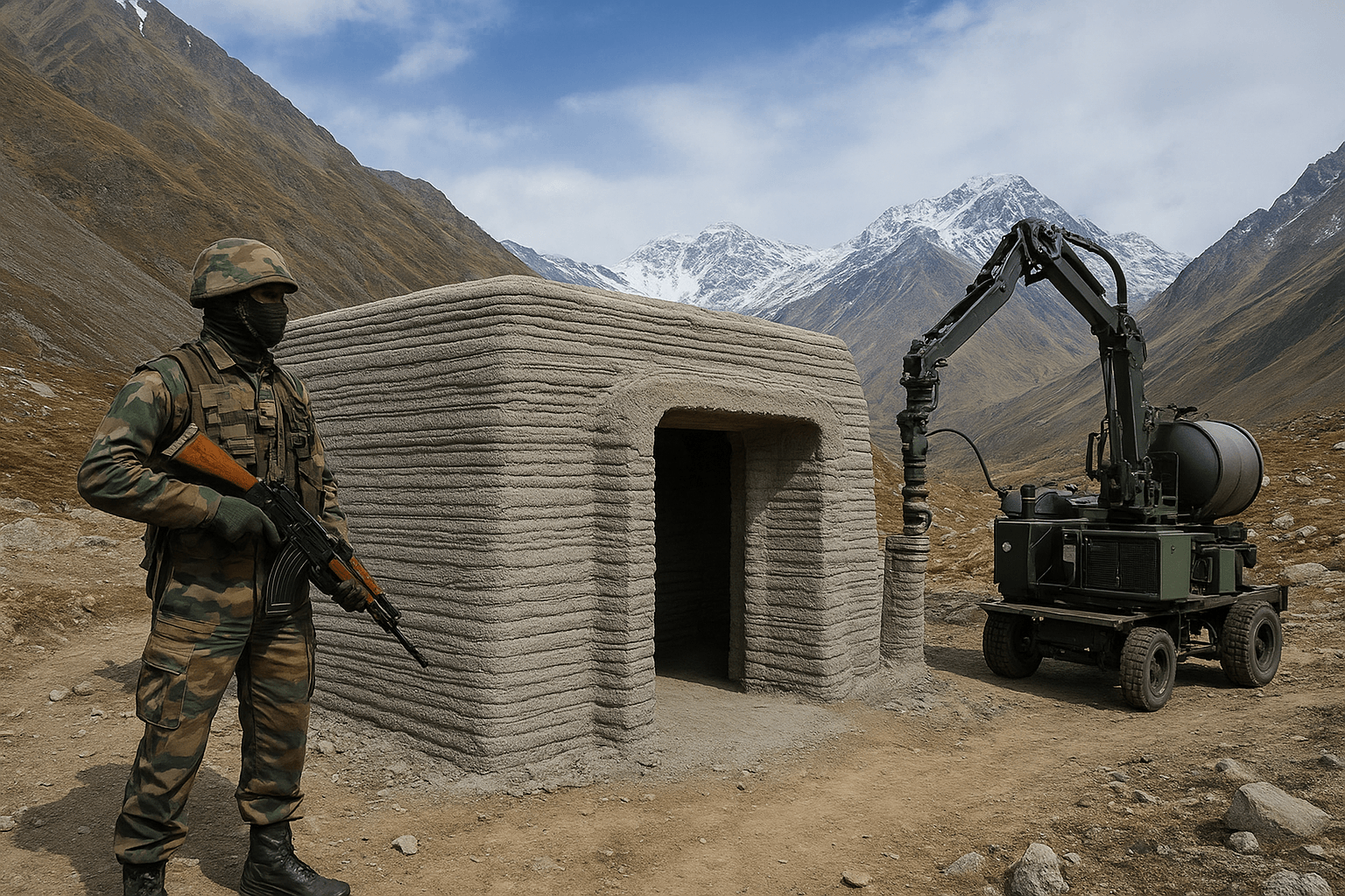 Forging Frontiers: How the Indian Army's 3D-Printed Bunkers Are Redefining Mountain Warfare 