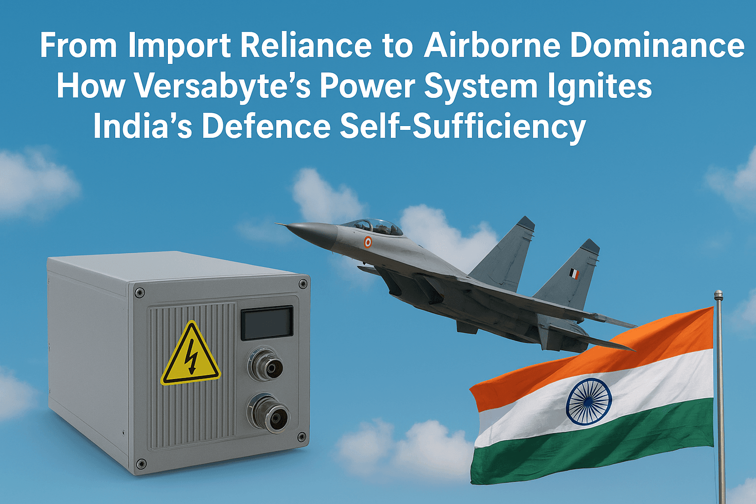 From Import Reliance to Airborne Dominance: How Versabyte’s Power System Ignites India’s Defence Self-Sufficiency 