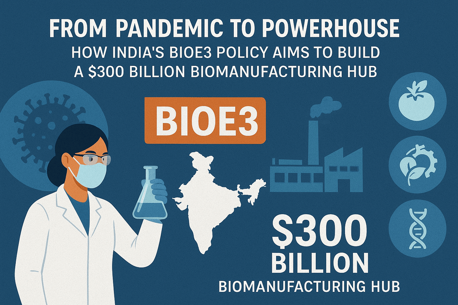 From Pandemic to Powerhouse: How India's BioE3 Policy Aims to Build a $300 Billion Biomanufacturing Hub 