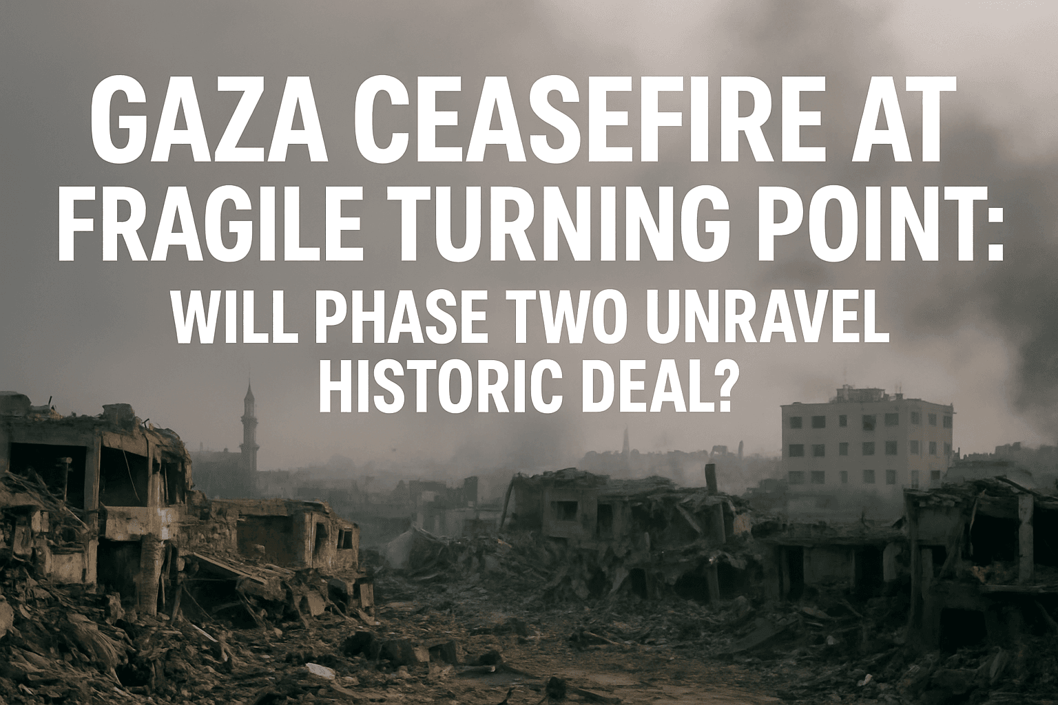 Gaza Ceasefire at Fragile Turning Point: Will Phase Two Unravel Historic Deal? 