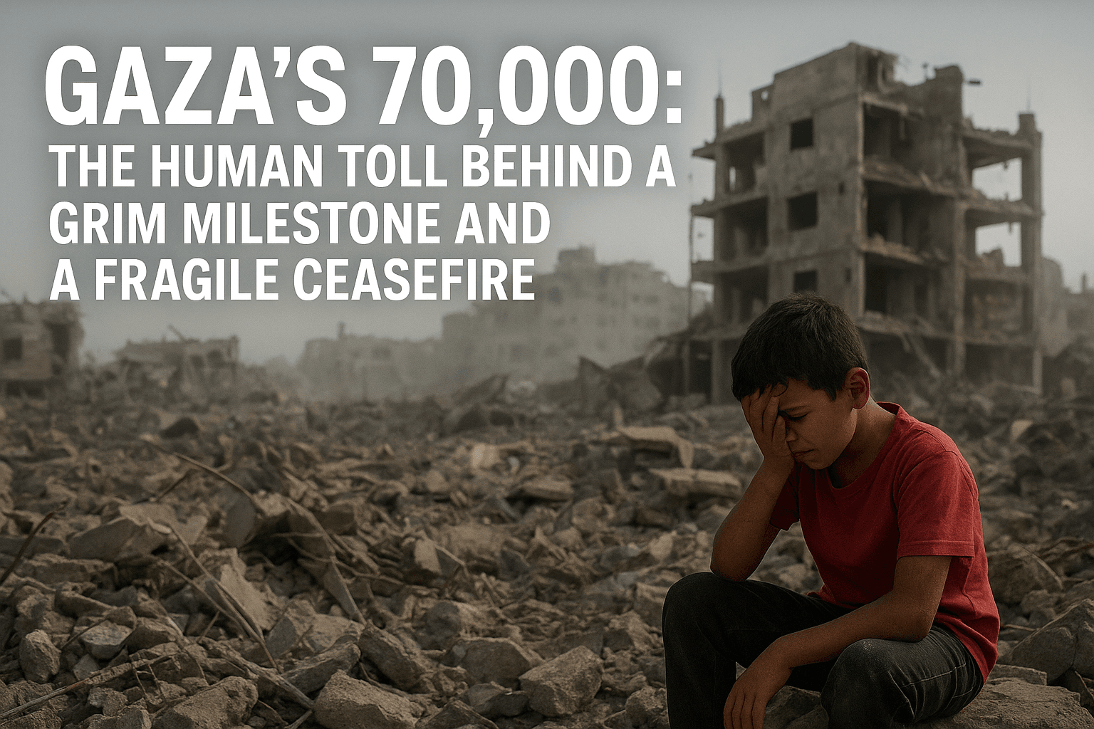 Gaza’s 70,000: The Human Toll Behind a Grim Milestone and a Fragile Ceasefire 