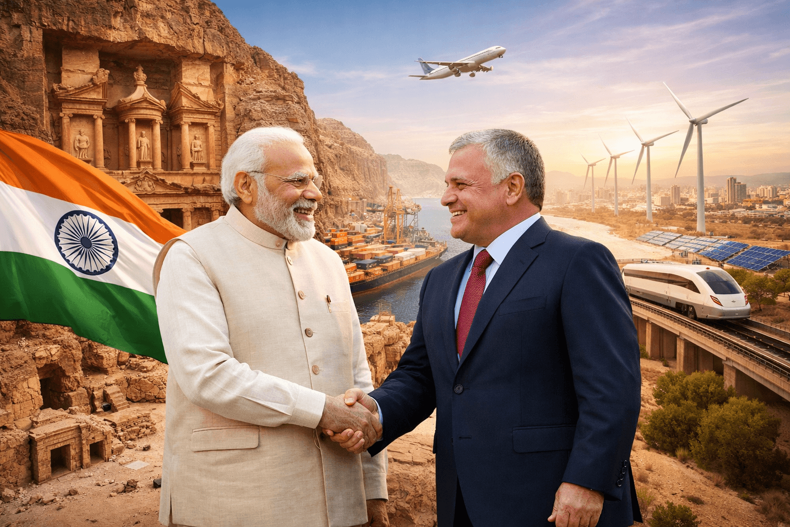 India and Jordan Forge New Economic Partnership: A Strategic Alliance Rooted in History 