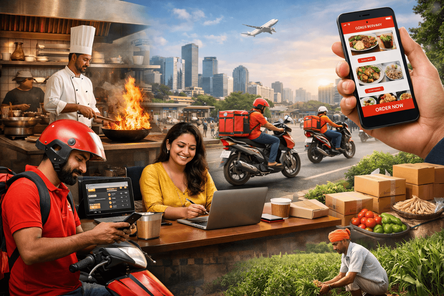 India’s Food Delivery Boom: An Economic Engine Driving Growth, Jobs, and Restaurant Transformation 
