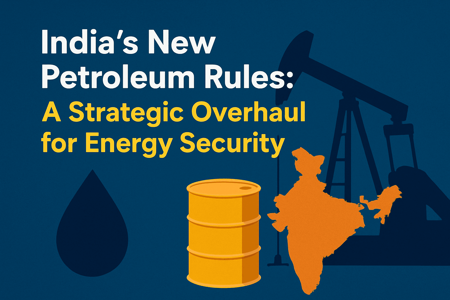 India’s New Petroleum Rules: A Strategic Overhaul for Energy Security 