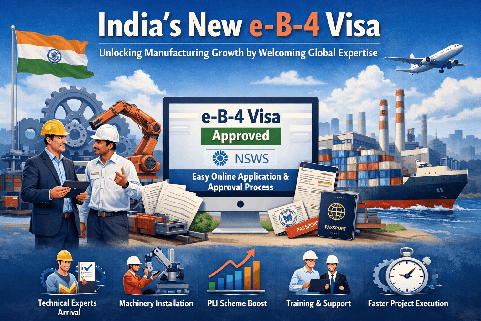 India’s New e-B-4 Visa: Unlocking Manufacturing Growth by Welcoming Global Expertise 