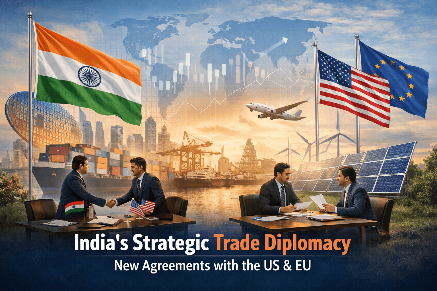 India's Strategic Trade Diplomacy: Decoding the Push for New Agreements with the US and EU 