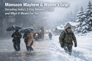 Monsoon Mayhem & Winter's Grip: Decoding India's 3-Day Weather Crisis and What It Means For You 