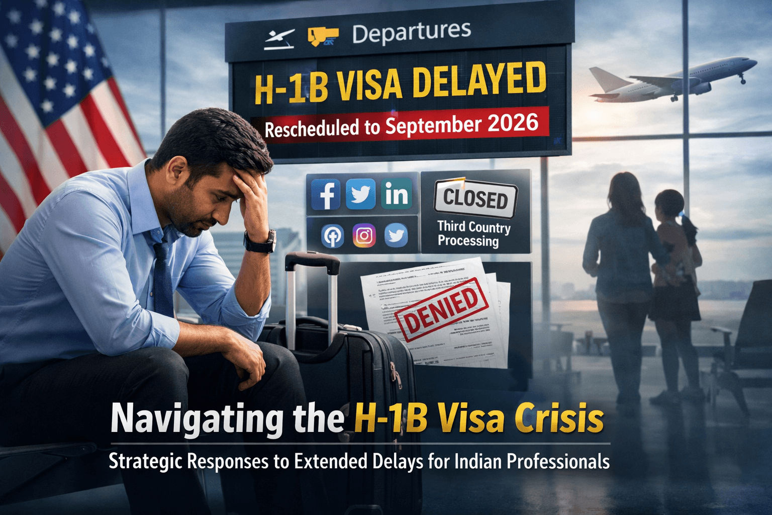 Navigating the H-1B Visa Crisis: Strategic Responses to Extended Delays for Indian Professionals 