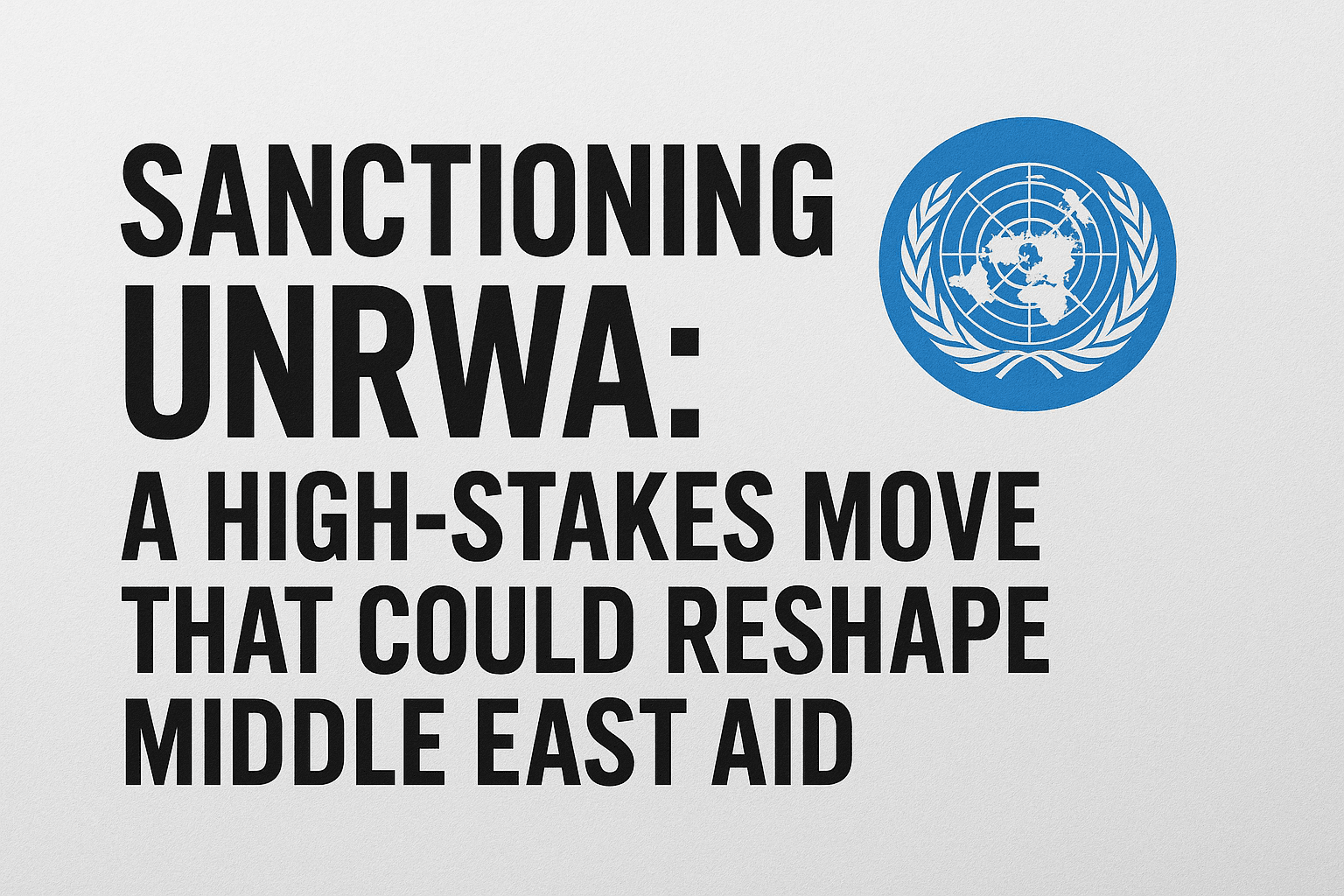 Sanctioning UNRWA: A High-Stakes Move That Could Reshape Middle East Aid 