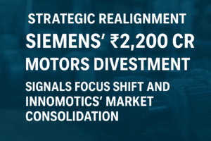 Strategic Realignment: Siemens' ₹2,200 Cr Motors Divestment Signals Focus Shift and Innomotics' Market Consolidation 