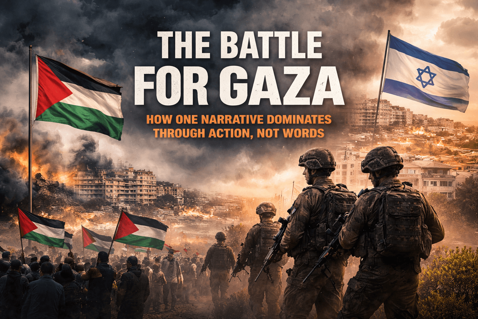 The Battle for Gaza: How One Narrative Dominates Through Action, Not Words 