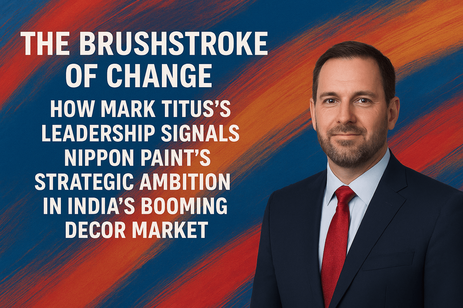 The Brushstroke of Change: How Mark Titus's Leadership Signals Nippon Paint's Strategic Ambition in India's Booming Decor Market 