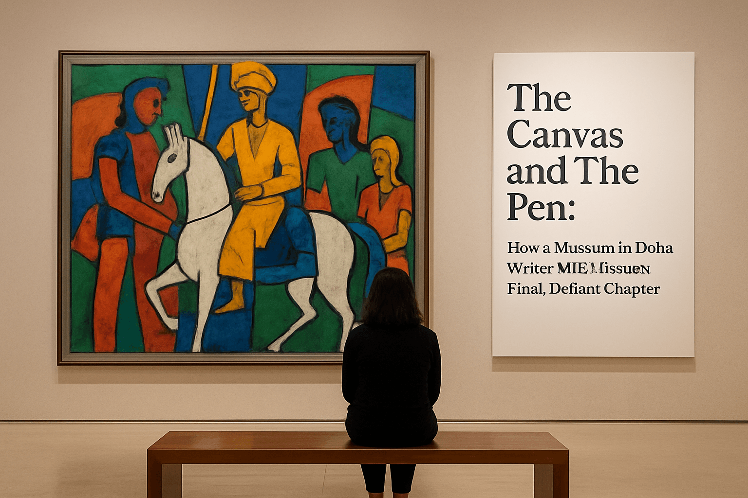 The Canvas and The Pen: How a Museum in Doha Writes M.F. Husain’s Final, Defiant Chapter 