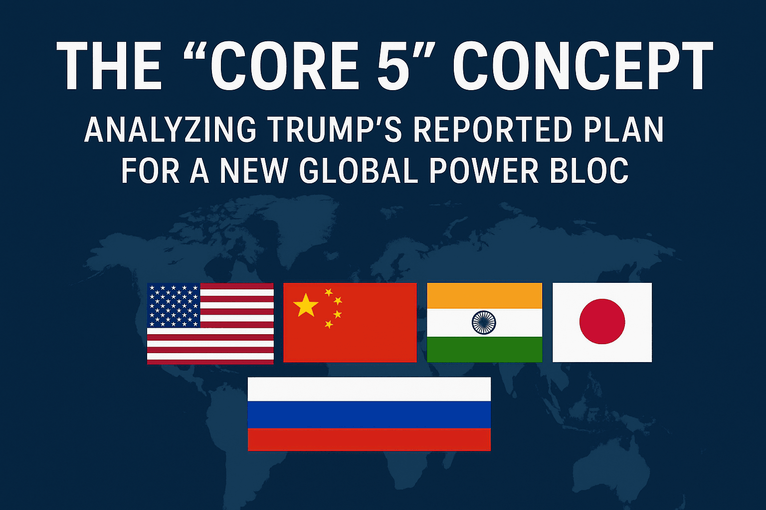 The "Core 5" Concept: Analyzing Trump's Reported Plan for a New Global Power Bloc 