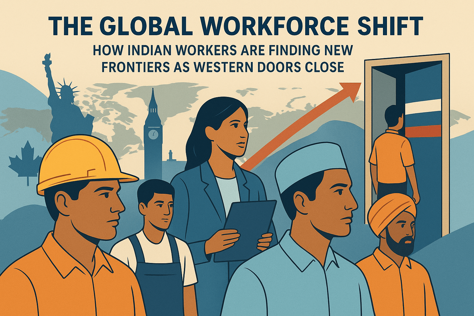 The Global Workforce Shift: How Indian Workers Are Finding New Frontiers as Western Doors Close 