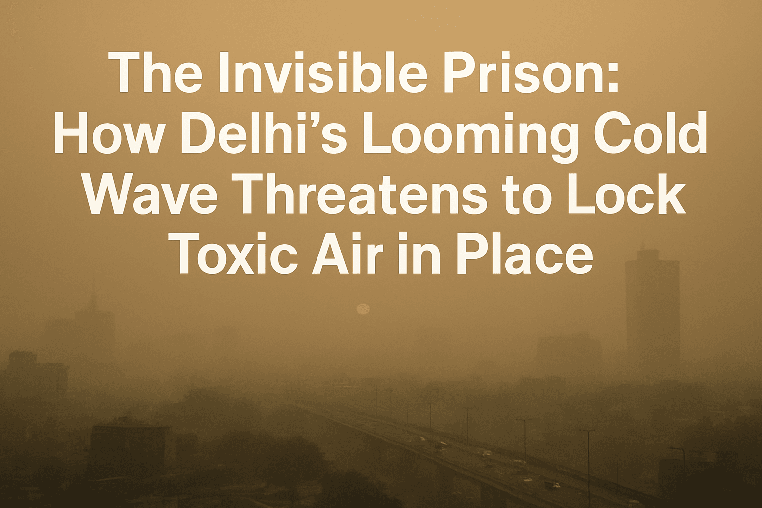 The Invisible Prison: How Delhi’s Looming Cold Wave Threatens to Lock Toxic Air in Place