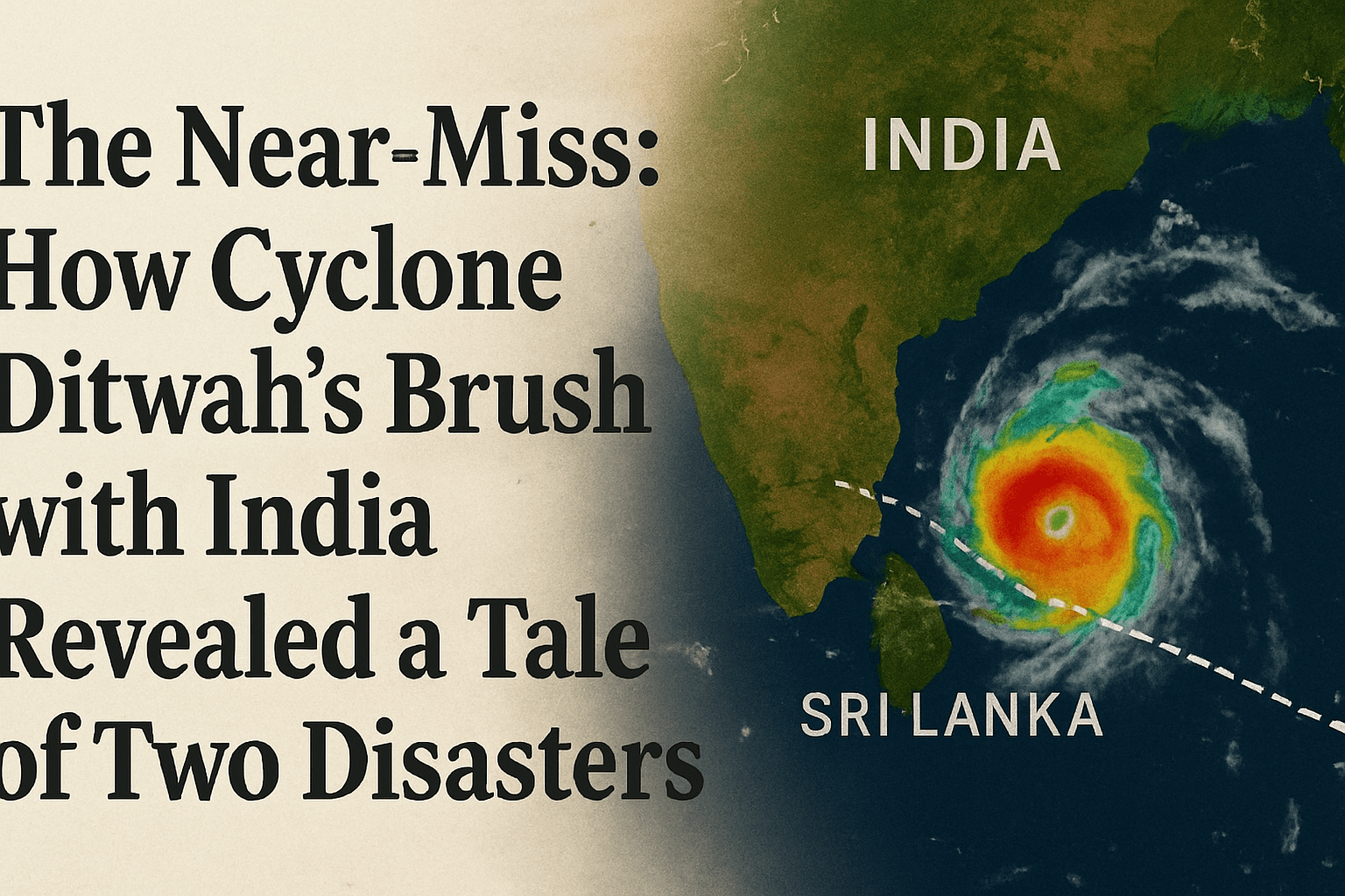 The Near-Miss: How Cyclone Ditwah’s Brush with India Revealed a Tale of Two Disasters 