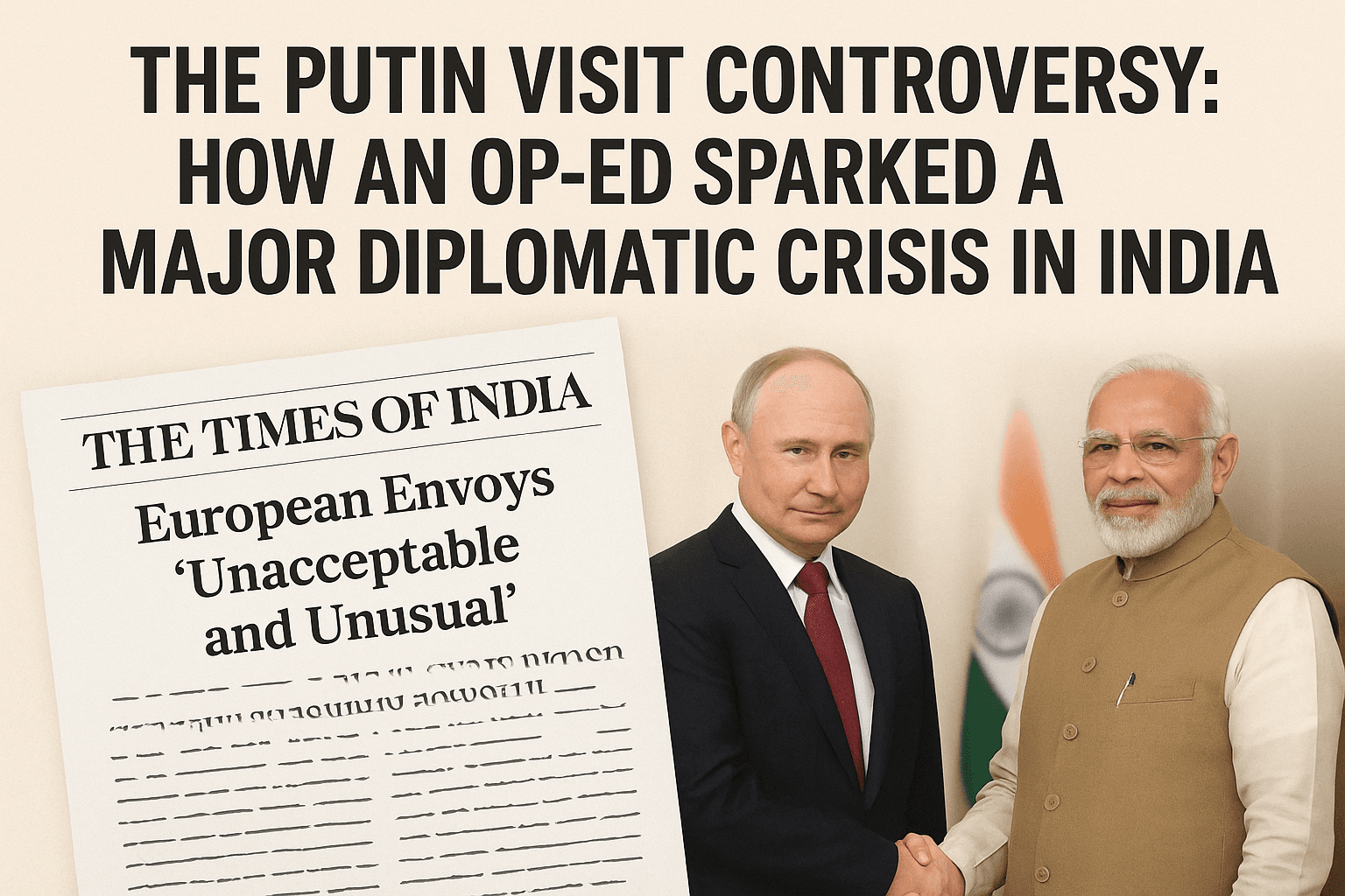 The Putin Visit Controversy: How an Op-Ed Sparked a Major Diplomatic Crisis in India 
