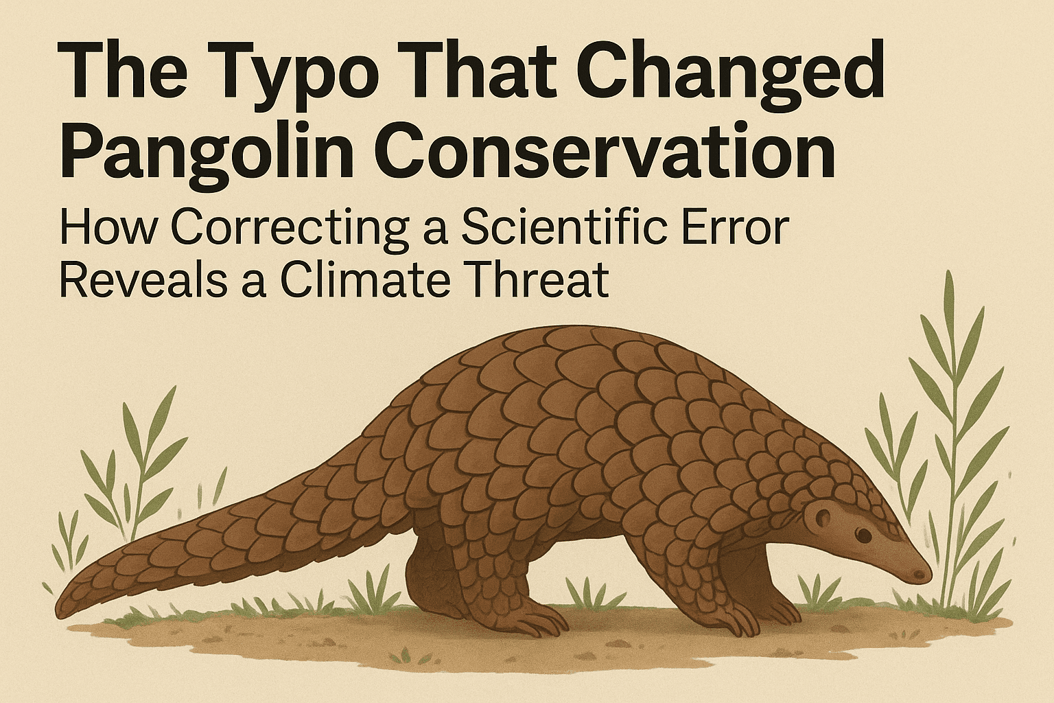 The Typo That Changed Pangolin Conservation: How Correcting a Scientific Error Reveals a Climate Threat 