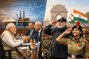 Beyond Headlines: Decoding India's Dual Trajectory of Economic Power and Youth Mobilization 