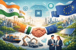Beyond Tariffs: How the India-EU FTA Crafts a Strategic Pathway for Tech Sovereignty & Green Leadership 