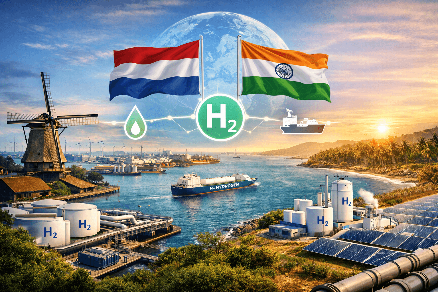 Beyond Windmills & Solar Farms: How Dutch Ingenuity and Indian Ambition are Forging a New Green Hydrogen World Order 