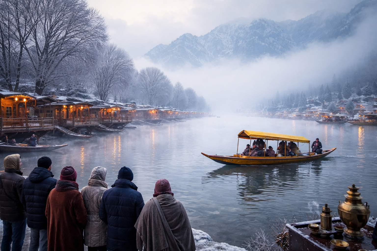 Beyond the Chill: Finding Warmth in Winter’s Grasp at Srinagar’s Dal Lake 