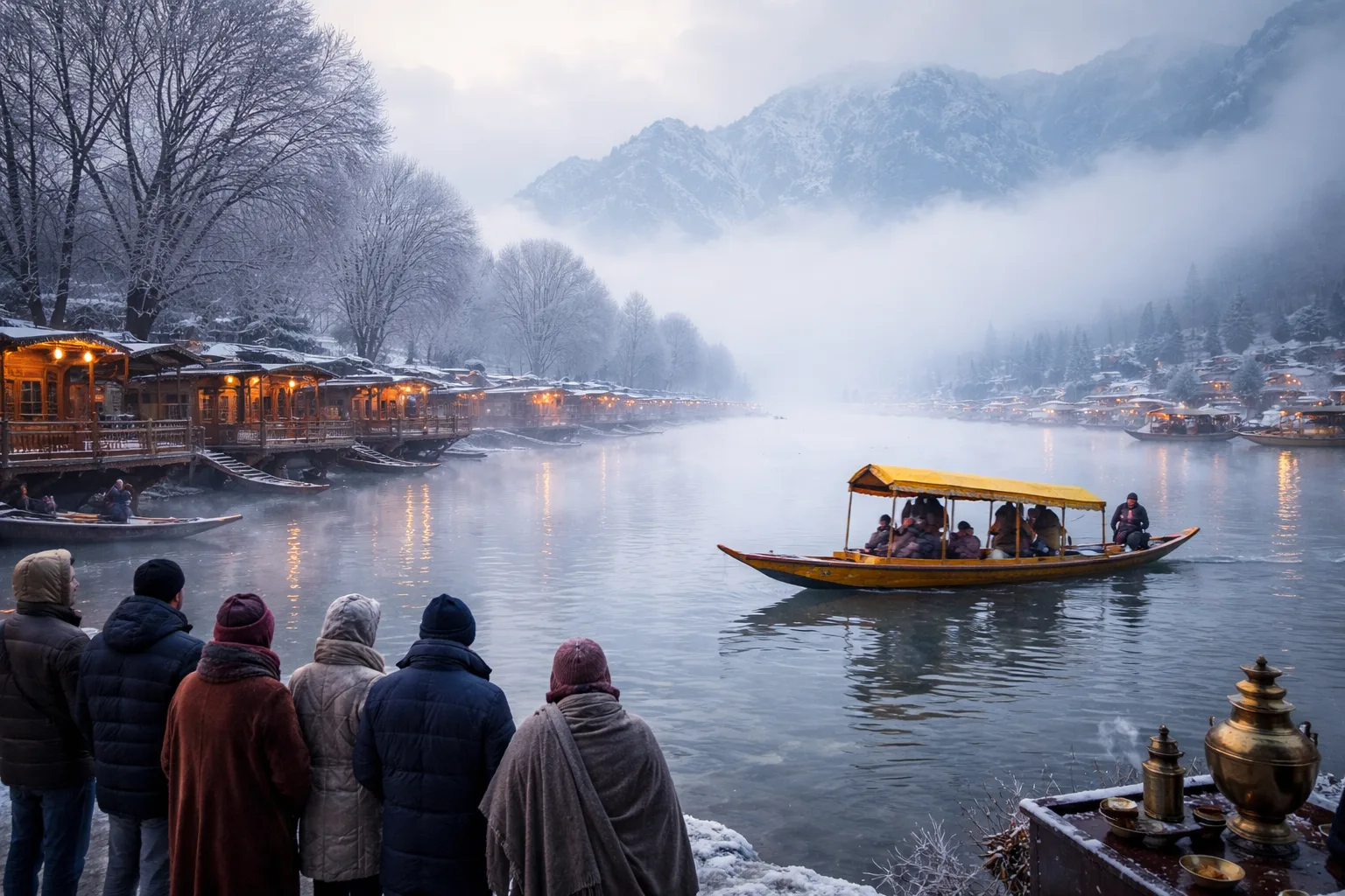 Beyond the Chill: Finding Warmth in Winter’s Grasp at Srinagar’s Dal Lake 
