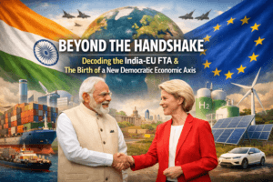 Beyond the Handshake: Decoding the India-EU FTA & The Birth of a New Democratic Economic Axis 1 Beyond the Handshake: Decoding the India-EU FTA & The Birth of a New Democratic Economic Axis