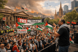 Defying Disasters: Melbourne's Pro-Palestine Protest Amid Bushfires and Bondi's Shadow 