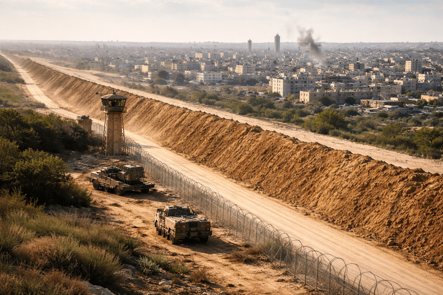 From Yellow Lines to Earth Walls: How Israel is Cementing Gaza's Division 
