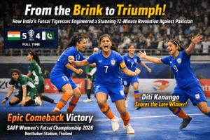 From the Brink to Triumph: How India’s Futsal Tigresses Engineered a Stunning 12-Minute Revolution Against Pakistan 1 From the Brink to Triumph: How India’s Futsal Tigresses Engineered a Stunning 12-Minute Revolution Against Pakistan