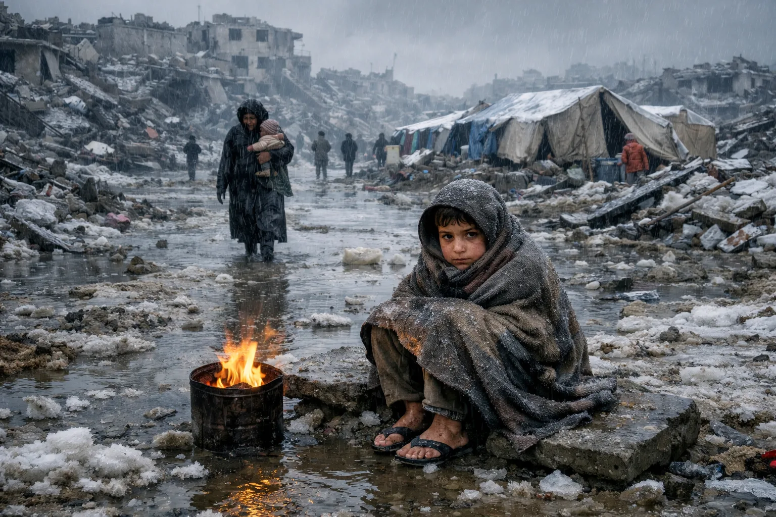 Frozen in Displacement: How Winter's Wrath Deepens Gaza's Man-Made Catastrophe 