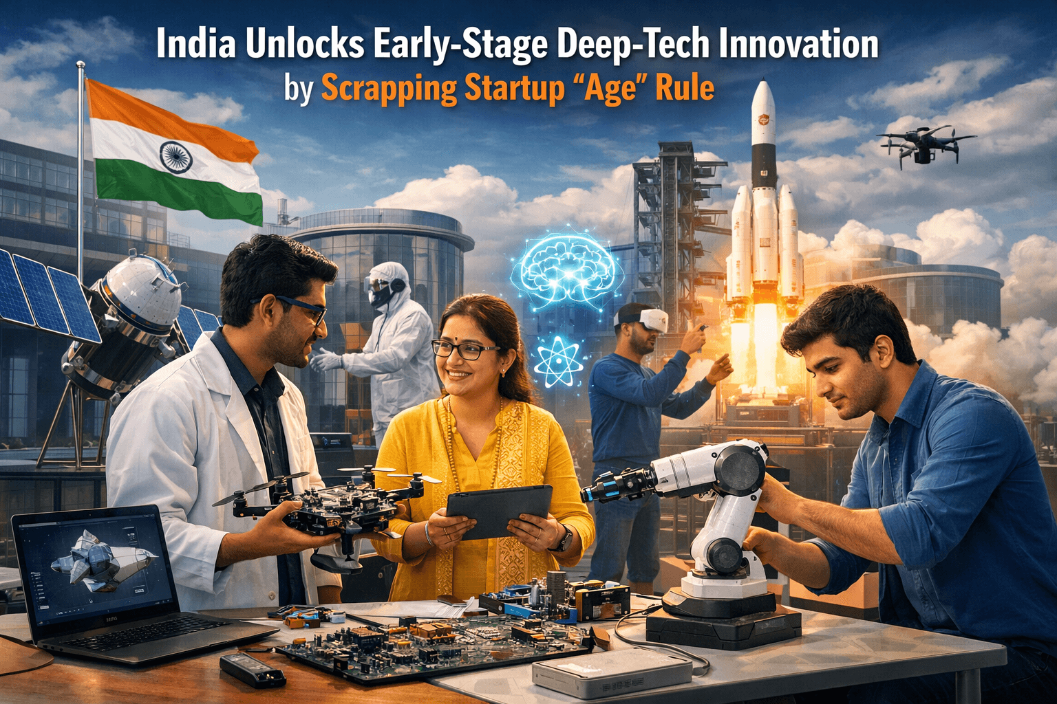 India Unlocks Early-Stage Deep-Tech Innovation by Scrapping Startup "Age" Rule 
