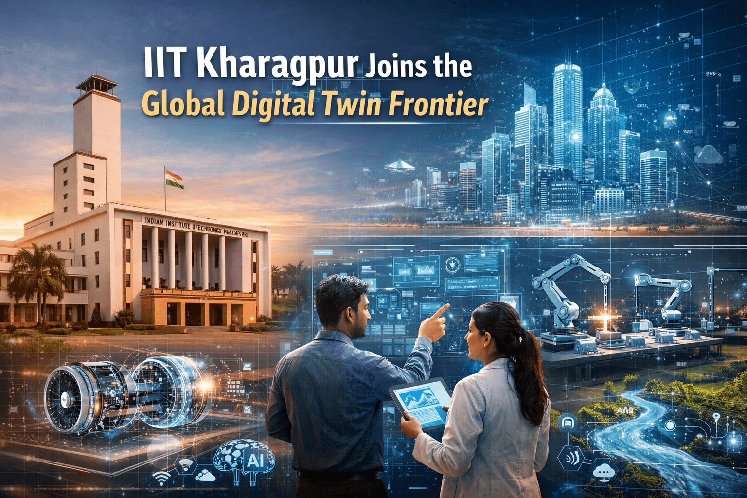 India’s Tech Prowess Takes a Strategic Leap: IIT Kharagpur Joins the Global Digital Twin Frontier 