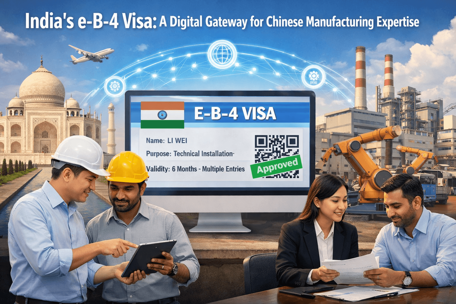 India's e-B-4 Visa: A Digital Gateway for Chinese Manufacturing Expertise 