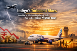 Indigo’s Turbulent Skies: How Macro Winds & Regulatory Shifts Are Testing India’s Aviation Titan 1 Indigo’s Turbulent Skies: How Macro Winds & Regulatory Shifts Are Testing India’s Aviation Titan