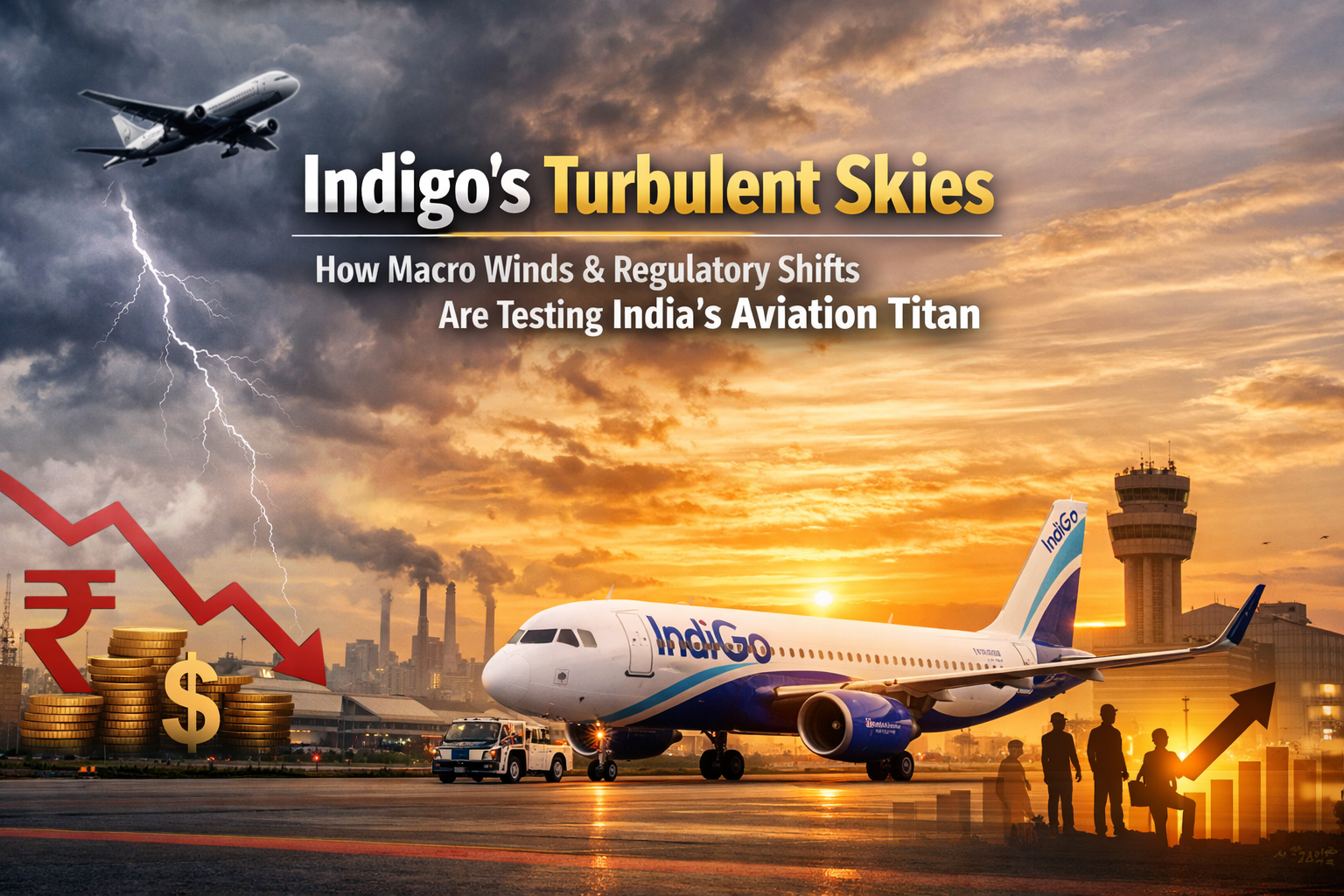 Indigo’s Turbulent Skies: How Macro Winds & Regulatory Shifts Are Testing India’s Aviation Titan 