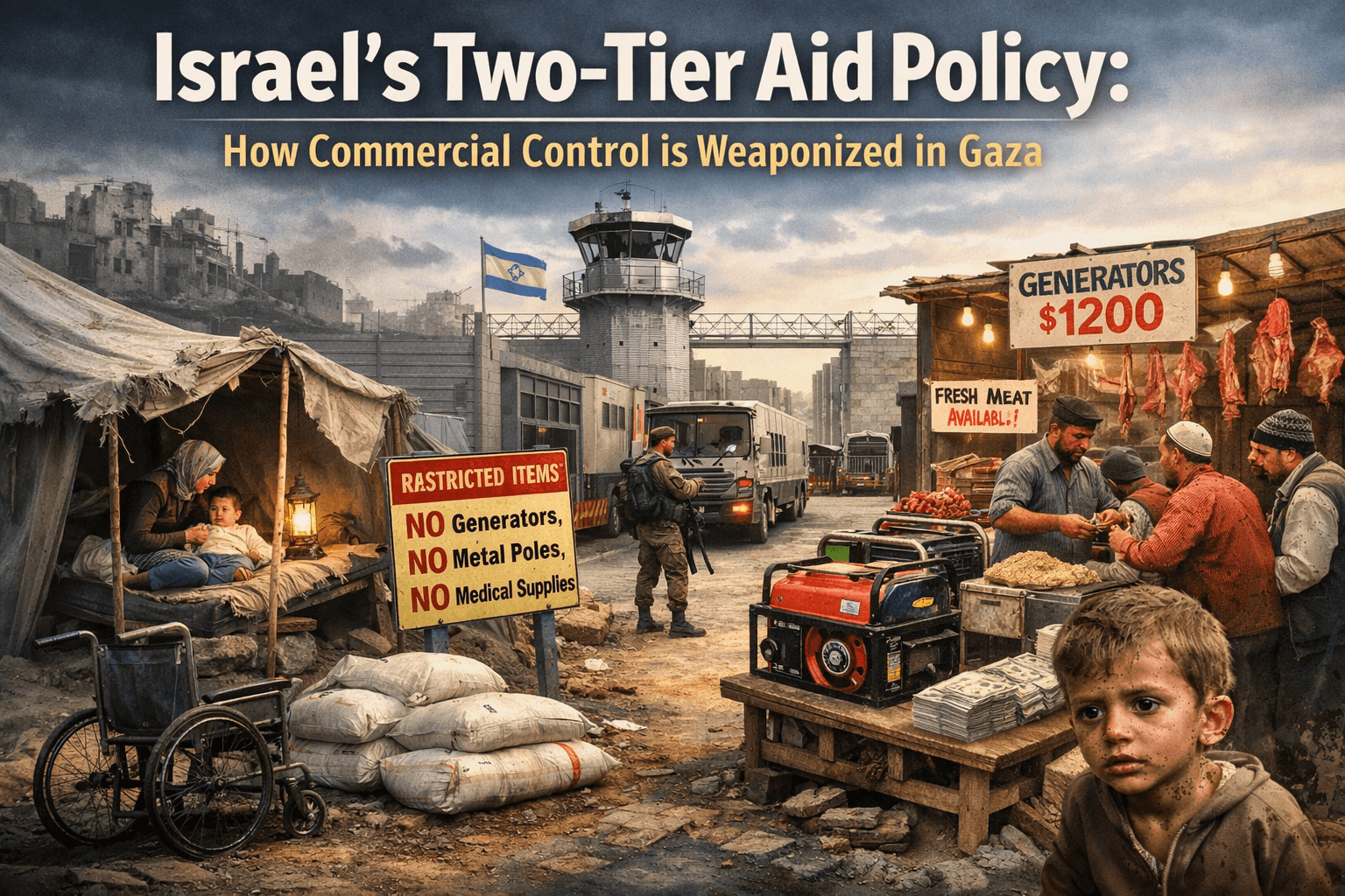 Israel's Two-Tier Aid Policy: How Commercial Control is Weaponized in Gaza 