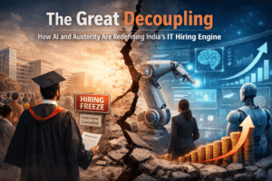 The Great Decoupling: How AI and Austerity Are Redefining India's IT Hiring Engine 